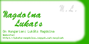 magdolna lukats business card